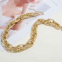 Edelstahl Schmuck Halskette, goldfarben plattiert, Modeschmuck & unisex, verkauft per 20 ZollInch Strang