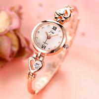 Armreif-Uhr, Edelstahl, mit Glas & Zinklegierung, für Frau, keine, 10x28mm, Länge:ca. 7.8 ZollInch, verkauft von PC