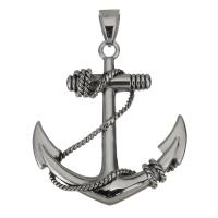 Stainless Steel Pendants, Anchor, original color, 50x56x10mm, Hole:Approx 8x9mm, Sold By PC