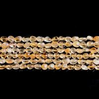Natural Citrine Beads, polished, DIY, yellow, 7x9mm, Approx 42PCs/Strand, Sold Per Approx 15 Inch Strand