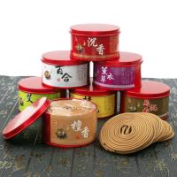 Sandalwood Coil Incense half handmade for home and office & 4 hour burning yellow 7cm  Sold By Box