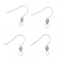 Stainless Steel Hook Earwire, plated, DIY, original color, 0.70x19mm, 100PCs/Bag, Sold By Bag