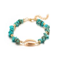 Zinc Alloy Anklet with turquoise plated 2 pieces & Adjustable & for woman blue nickel lead & cadmium free 155mm 180mm Sold By Lot