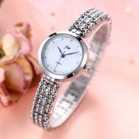 Women Wrist Watch, Stainless Steel, with Glass & Tibetan Style, for woman, more colors for choice, Length:Approx 7.8 Inch, Sold By PC