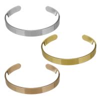 Stainless Steel Cuff Bangle, plated, fashion jewelry & for woman, more colors for choice, 8mm,62x51mm, Sold By PC