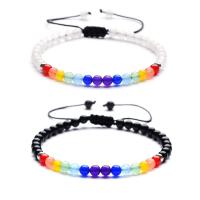 Natural Lapis Lazuli Bracelets, with Gemstone & Stainless Steel, plated, Unisex & adjustable, more colors for choice, Sold Per 7.4 Inch Strand