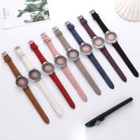 Женские наручные часы, Искусственная кожа, с Стеклянный, ювелирные изделия моды & Женский, Много цветов для выбора, 245x20mm, продается PC