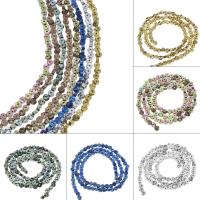 Nicht-magnetische Hämatit Perlen, Non- magnetische Hämatit, plattiert, DIY, keine, 3x4x4mm, Bohrung:ca. 1mm, ca. 105PCs/Strang, verkauft von Strang