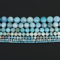 гемиморфит Бусины, Круглая, разный размер для выбора, голубой, Продан через Приблизительно 15.5 дюймовый Strand
