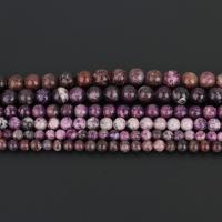 натуральный лепидолит Бусины, Круглая, разный размер для выбора, фиолетовый, Продан через Приблизительно 15.5 дюймовый Strand