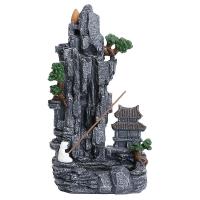 Backflow Incense Burner Resin handmade for home and office & durable grey Sold By PC