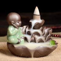 Backflow Incense Burner, Porcelain, handmade, for home and office & durable & different styles for choice, 91x77mm, Sold By PC