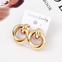 Zinc Alloy Stud Earring stainless steel post pin plated for woman nickel lead & cadmium free 33mm Sold By Pair