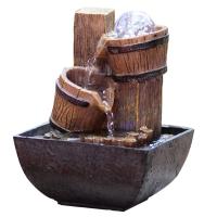 Indoor Tabletop Relaxation Fountains for Office and Living Room Resin with PVC Plastic & LED Sold By PC