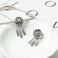 Tibetan Style Pendants, Dream Catcher, plated, different styles for choice, 28*10mm, Sold By PC