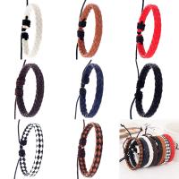 PU Leather Cord Bracelets fashion jewelry & for woman Sold Per Approx 7 Inch Strand