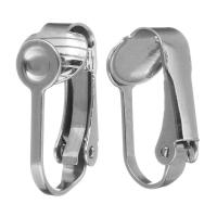 Stainless Steel Clip On Earring Finding original color 3mm Sold By Lot