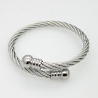 Stainless Steel Cuff Bangle plated fashion jewelry & Unisex Inner Approx 60mm Sold By PC