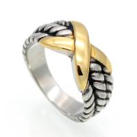 Палец кольцо из нержавеющей стали, Нержавеющая сталь 316, Другое покрытие, разный размер для выбора & Женский, 9mm, размер:6-9, продается PC