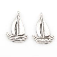 Zinc Alloy Pendants Ship antique silver color plated nickel lead & cadmium free Approx 1mm Approx Sold By Bag