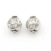 Tibetan Style Jewelry Beads, antique silver color plated, nickel, lead & cadmium free, 12*10mm, Hole:Approx 0.5mm, Approx 27PCs/Bag, Sold By Bag