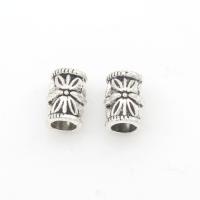 Tibetan Style Jewelry Beads, antique silver color plated, nickel, lead & cadmium free, 9*6mm, Hole:Approx 4.5mm, Approx 143PCs/Bag, Sold By Bag