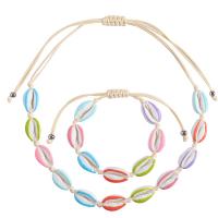 Zink Alloy Jewelry Sets, armband & halsband, med Nylontråd, plated, 2 stycken & Unisex, fler färger för val, 16cm-26cm,26cm-62cm, Säljs av Ställ
