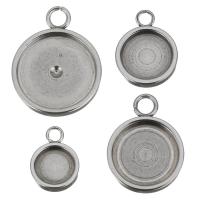Stainless Steel Pendant Setting, different size for choice, original color, Sold By PC