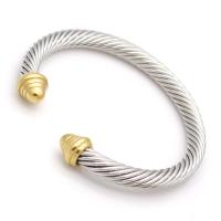 Stainless Steel Cuff Bangle plated fashion jewelry & Unisex 6.50mm Inner Approx 60mm Sold By PC