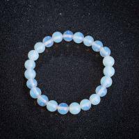 Лунный камень браслет, Круглая, ювелирные изделия моды & Мужская, голубой, не содержит никель, свинец, 8mm, длина:Приблизительно 7.49 дюймовый, 10пряди/Лот, продается Лот