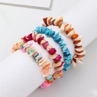 Tibetan Style Bracelet, with Coral & Shell, for woman, more colors for choice, Length:7.5 Inch, 3PC/Lot, Sold By Lot