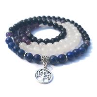 Bracelet châle , Lapis lazuli, avec pierre gemme, Placage, unisexe, plus de couleurs à choisir, 850-880mm, Vendu par brin