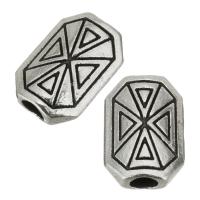 Zinc Alloy Jewelry Beads enamel silver color nickel lead & cadmium free Approx 3.5mm Sold By Lot