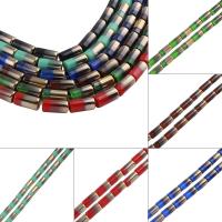 Crystal Beads, Column, colorful plated, more colors for choice, 10x20mm, Hole:Approx 2mm, Approx 17PCs/Strand, Sold By Strand