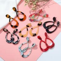 Acryl Drop Earring, Traan, voor vrouw & hol, meer kleuren voor de keuze, 30x65mm, 2paren/Lot, Verkocht door Lot