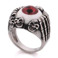 Titanium Steel Finger Ring & for man & enamel 21mm US Ring Sold By PC