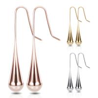 Titanium Steel Drop Earring plated fashion jewelry & for woman Sold By Pair