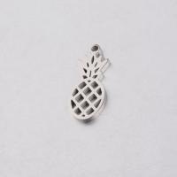 Stainless Steel Pendants, Pineapple, DIY & hollow, original color, nickel, lead & cadmium free, 20*8.3mm, Hole:Approx 1.4mm, 10PCs/Lot, Sold By Lot