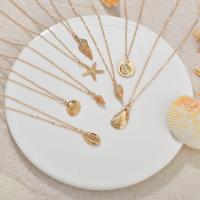 Zinc Alloy smykker halskæde, med 5cm extender kæde, guldfarve belagt, forskellige stilarter for valg & for kvinde, nikkel, bly & cadmium fri, Solgt Per 18 inch Strand