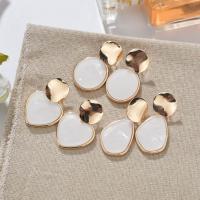 Resin Drop Earring, plated, fashion jewelry & different styles for choice & for woman, Sold By Pair