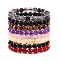 Bracelets de pierres précieuses, pierre gemme, Rond, bijoux de mode & différents matériaux pour le choix & pour femme, Vendu par Environ 7.5 pouce brin