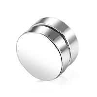 Titanium Steel Earring Clip Flat Round Unisex Sold By Lot