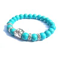 Gemstone Bracelets with Zinc Alloy plated & Unisex Sold Per 7.2 Inch Strand