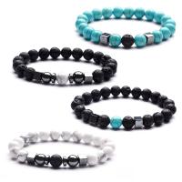 Gemstone Bracelets, plated, different materials for choice & Unisex, Length:7.2 Inch, 5Strands/Lot, Sold By Lot