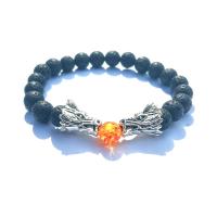 Gemstone Bracelets with Zinc Alloy plated & Unisex 8mm Sold Per 7.2 Inch Strand
