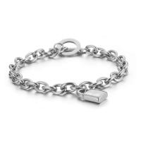 Stainless Steel Jewelry Bracelet, Lock, plated, fashion jewelry & for woman, more colors for choice, 20.5cm, Length:8 Inch, Sold By PC