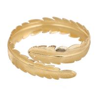 Tibetan Style Cuff Bangle, Leaf, plated, for woman, more colors for choice, nickel, lead & cadmium free, 85x18mm, Sold By PC