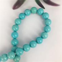 Turquoise Beads, Natural Turquoise, Round, natural, DIY & different size for choice, turquoise blue, Sold Per Approx 16 Inch Strand