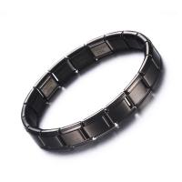 Stainless Steel Jewelry Bracelet, fashion jewelry & Unisex, more colors for choice, 9mm, Length:7.6 Inch, Sold By PC