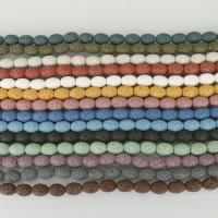 Natural Lava Beads, more colors for choice, 8x12mm, Hole:Approx 2mm, Approx 33PCs/Strand, 5Strands/Lot, Sold Per Approx 15.5 Inch Strand